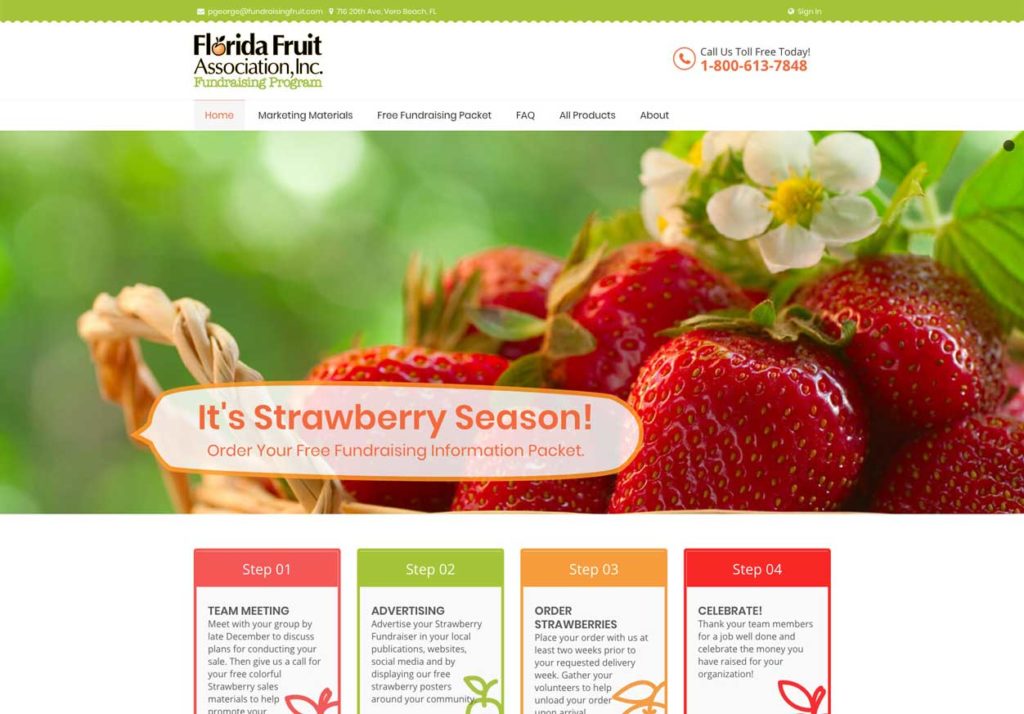 Austin Web Design - Development Portfolio - Fundraising Fruit