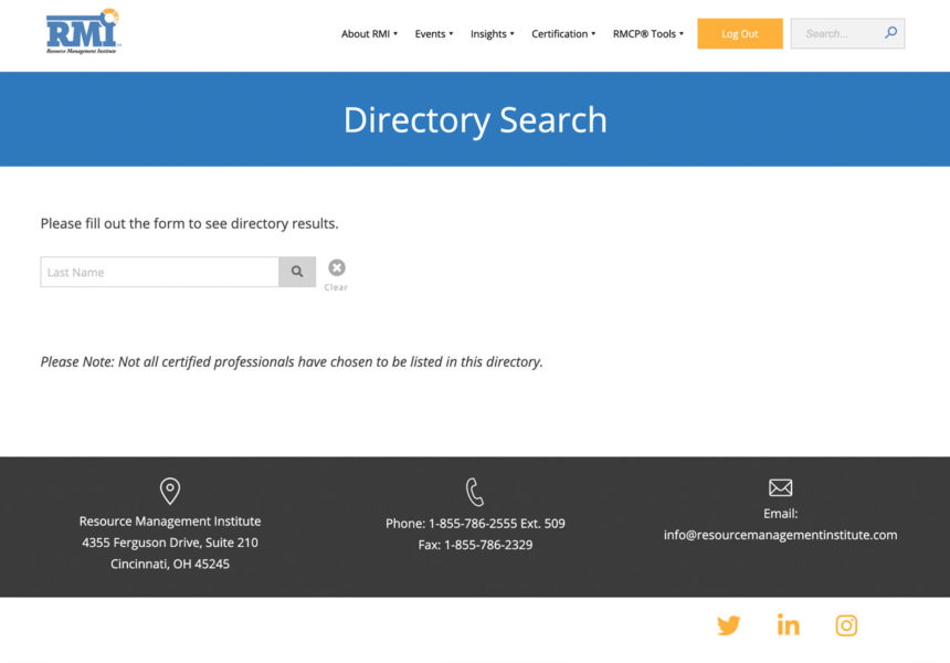 resource-management-institute-directory-search