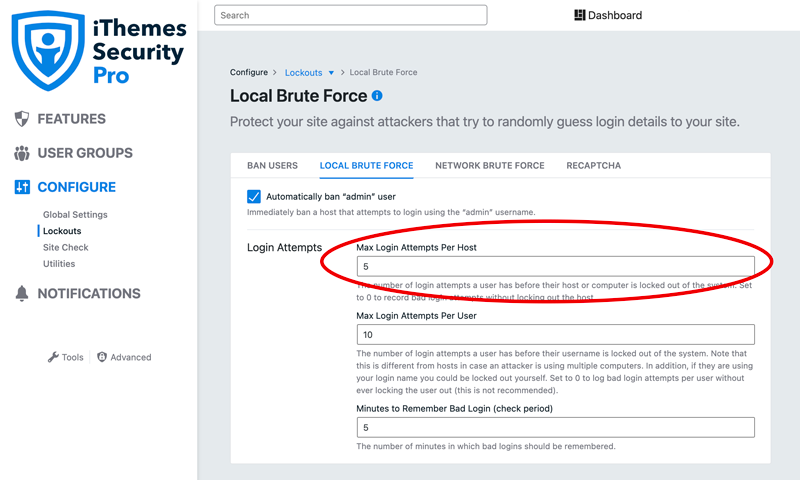 Brute force login Custom Error Message