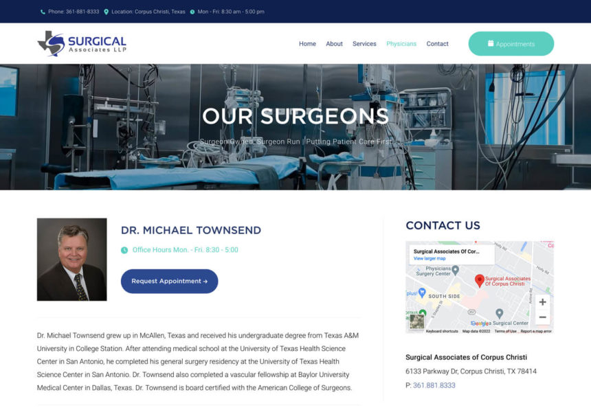 corpus-christi-web-design-medical-industry-website-1