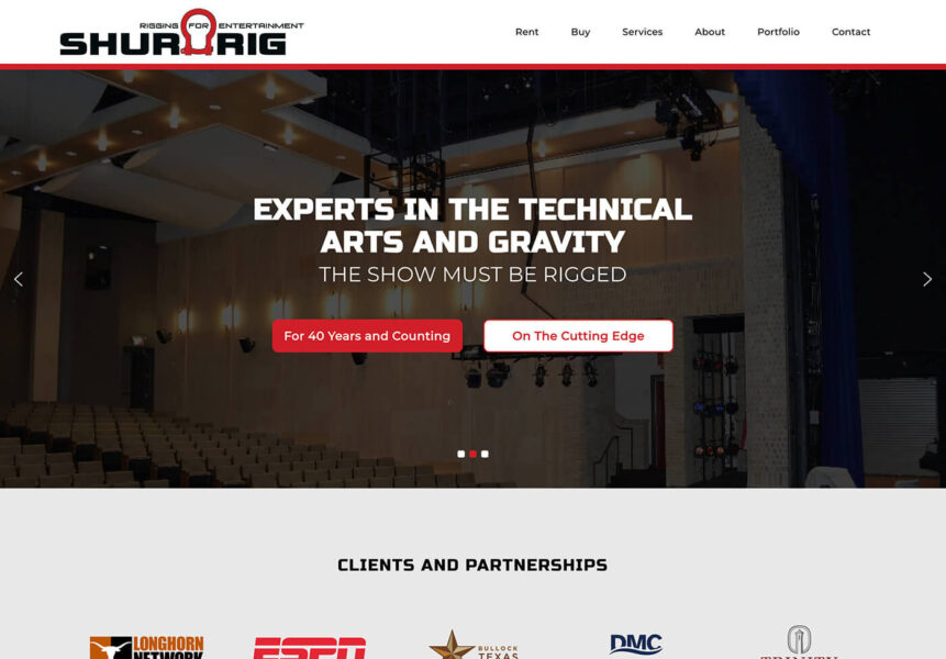 austin-web-design-entertainment-rigging-website