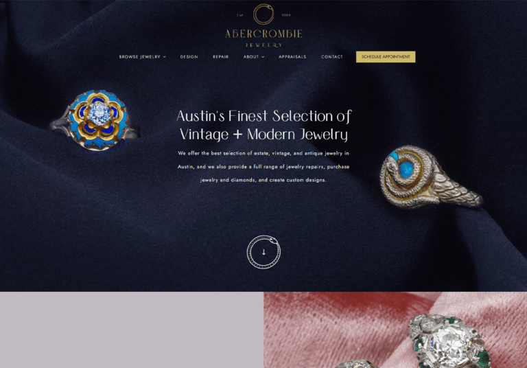 Austin Web and Design eCommerce website project.