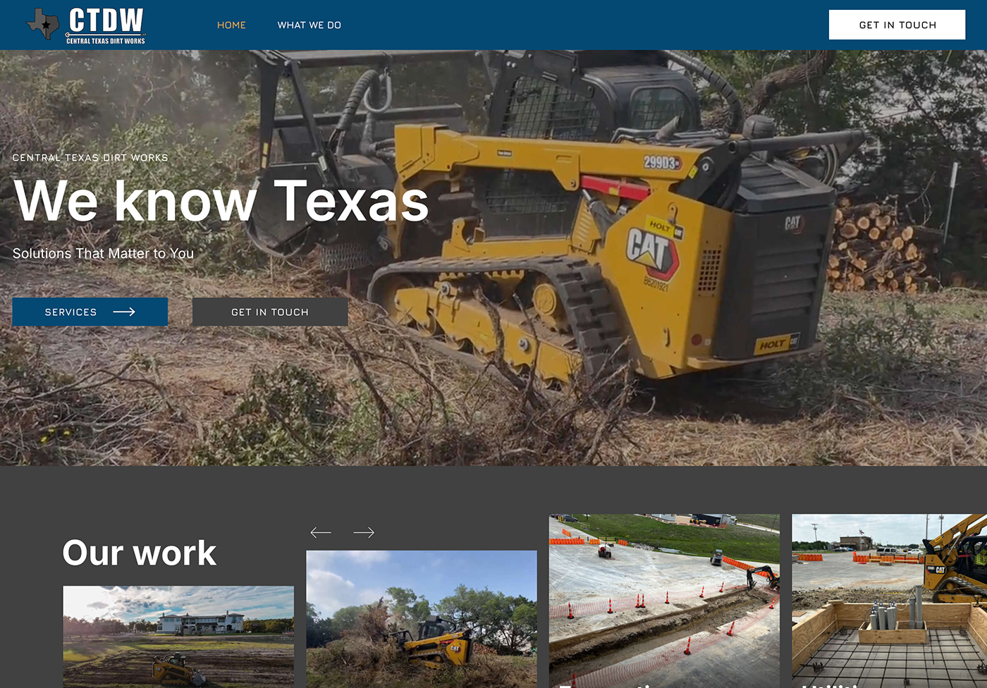 Austin Web Design: Land and Excavation Website