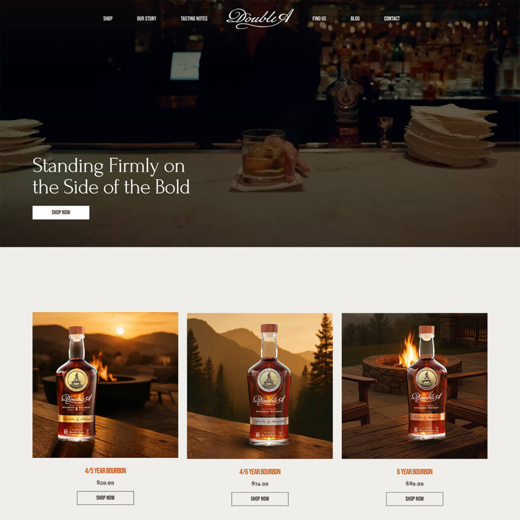 Texas Web Design: Food and Beverage Brand Lifestyle Website Project