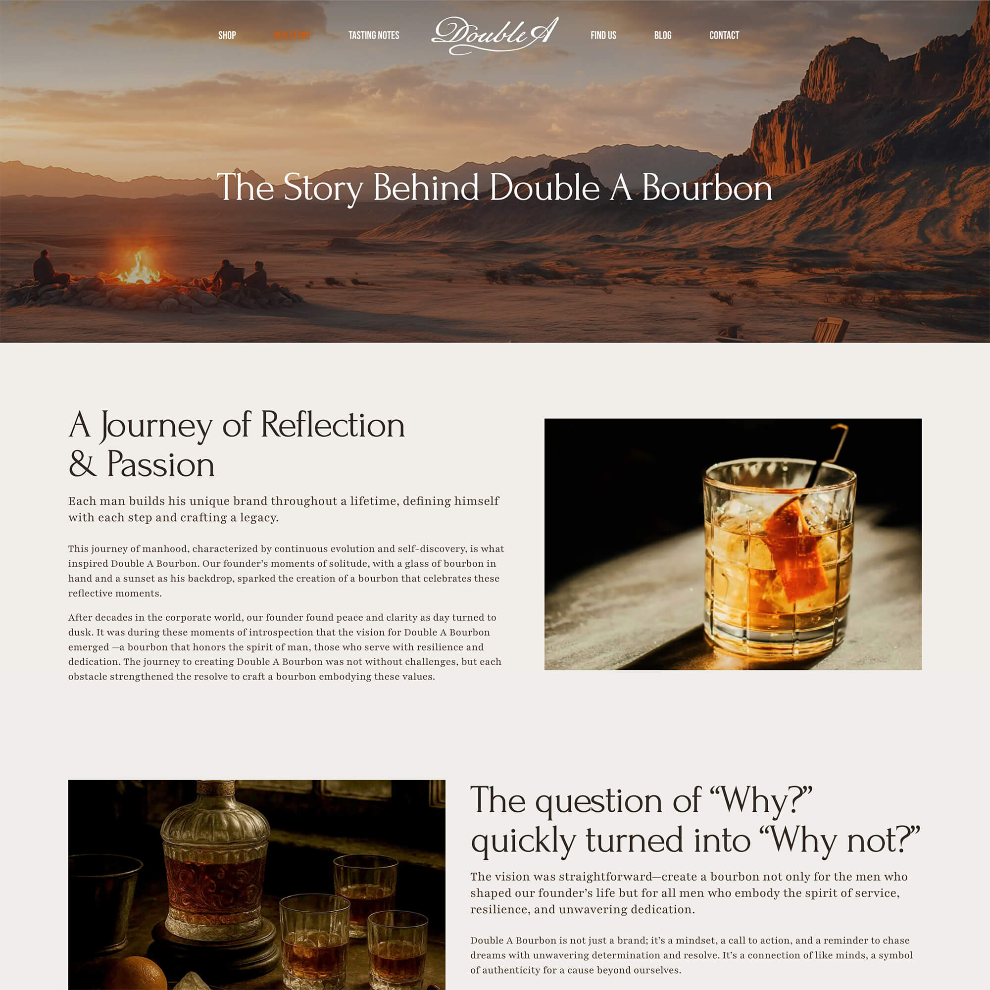 Texas Web Design: Food and Beverage Brand Lifestyle Website Project