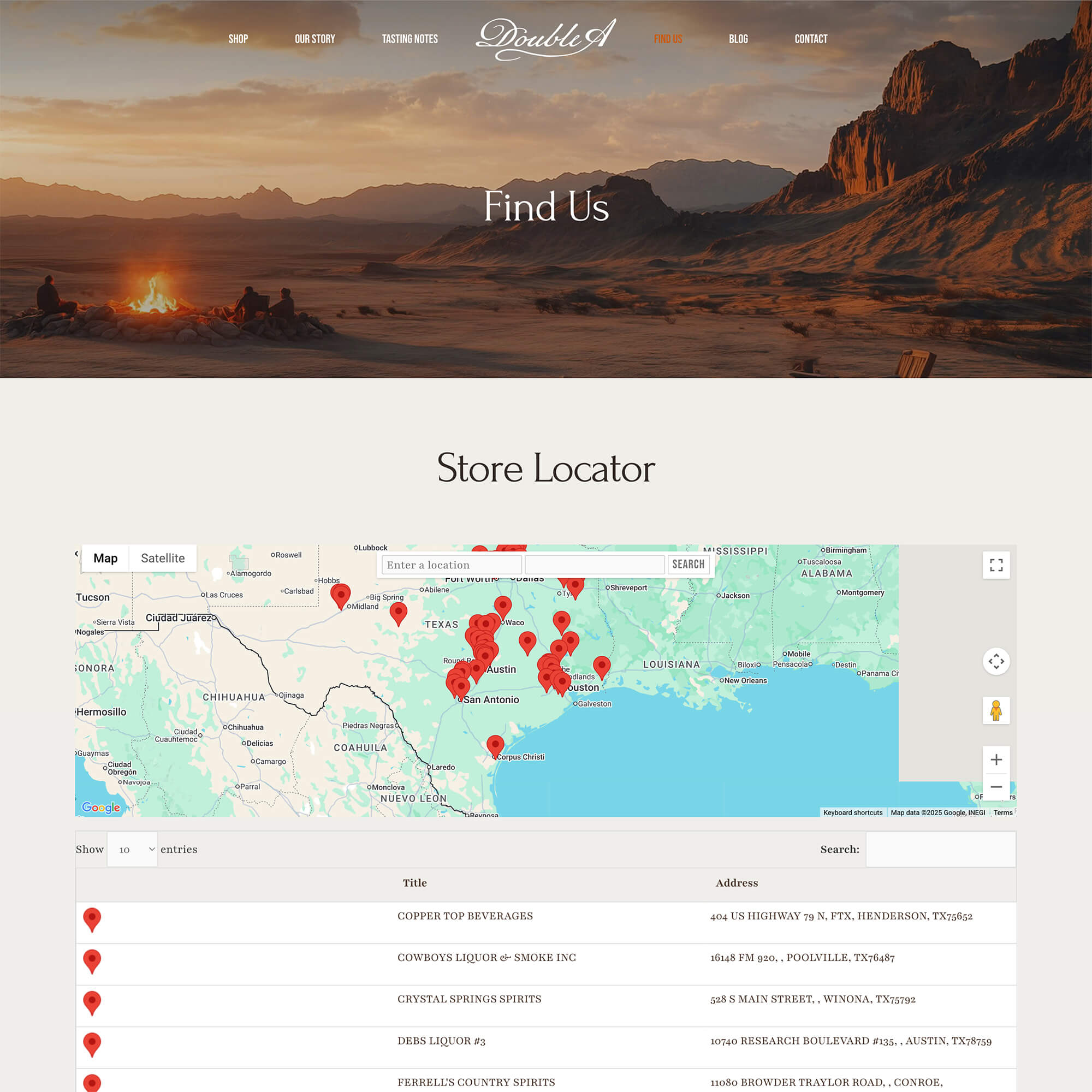 Texas Web Design: Food and Beverage Brand Lifestyle Website Project