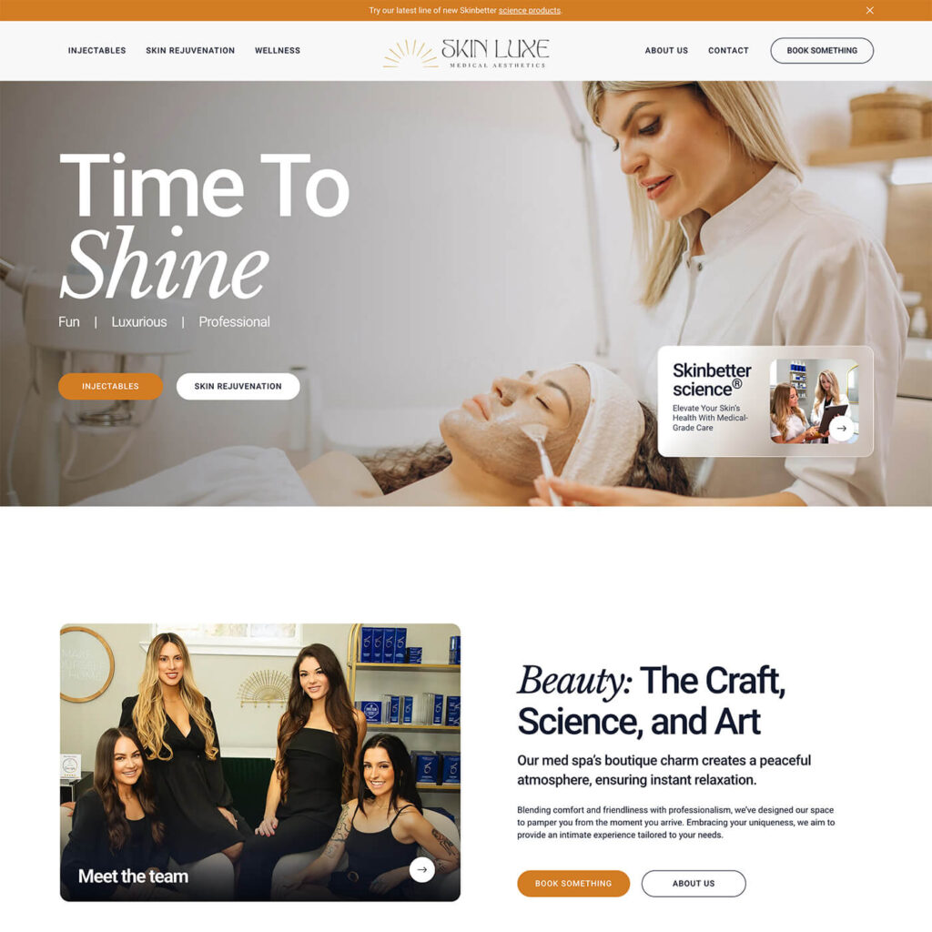 Salado & Belton Web Design: MedSpa Website Project