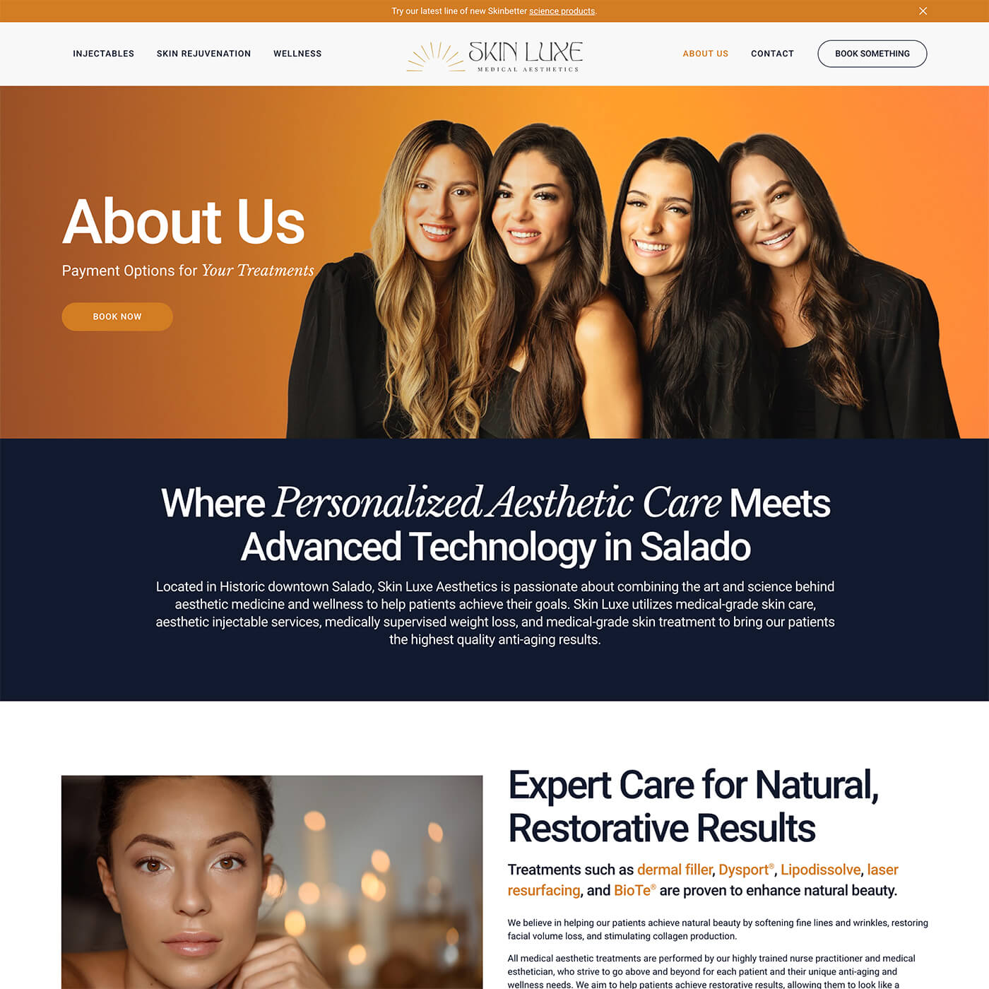 Salado & Belton Web Design: MedSpa Website Project
