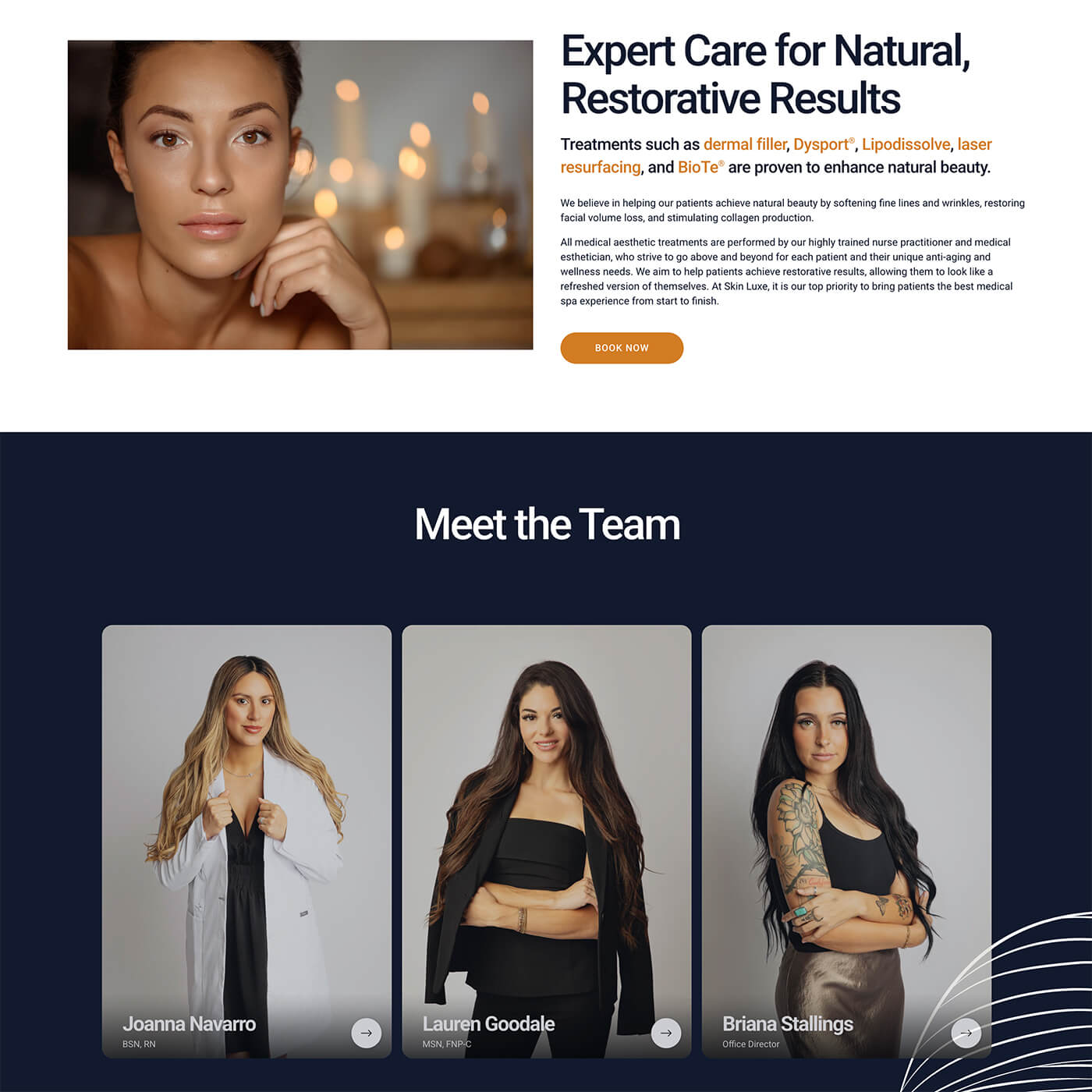 Salado & Belton Web Design: MedSpa Website Project