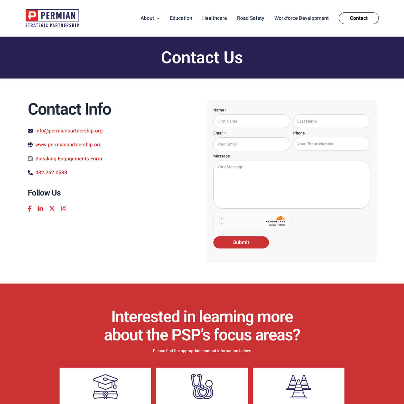 Call-to-action sections for civic engagement websites