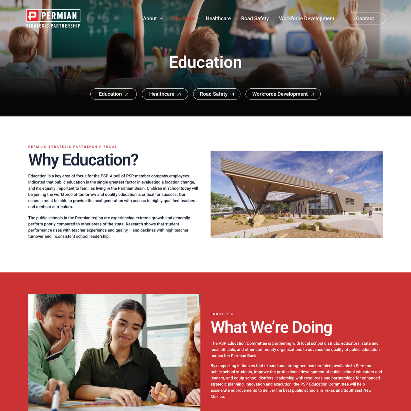 Education and workforce program layout design