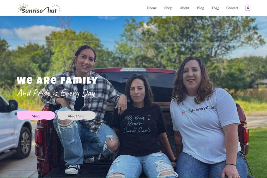 Austin Web and Design Website Project: Ecommerce, online store, retail clothing