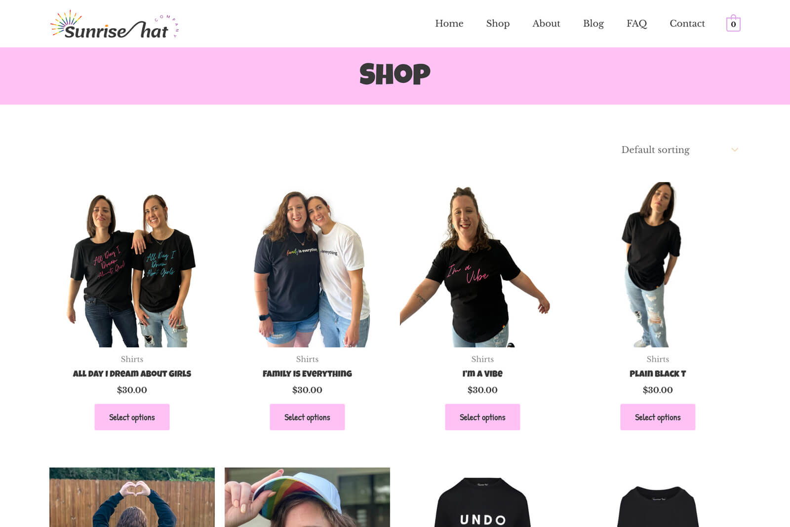 Austin Web and Design Website Project: Ecommerce, online store, retail clothing