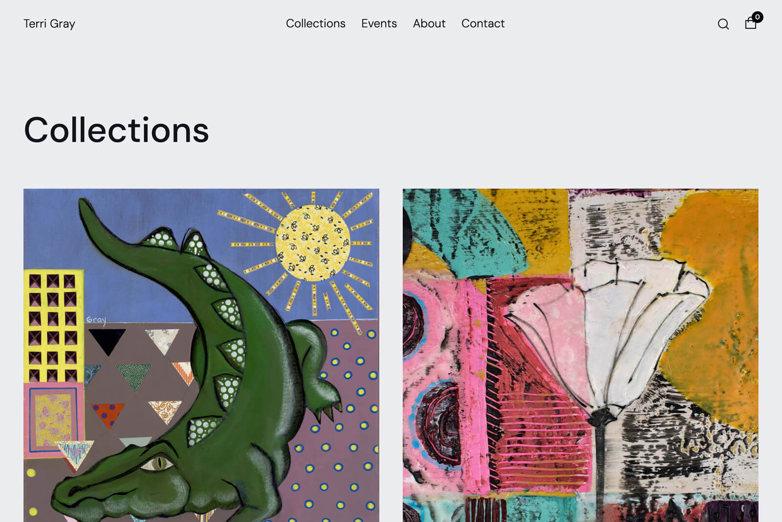 Austin Web Design: Artist eCommerce Webflow Store Project