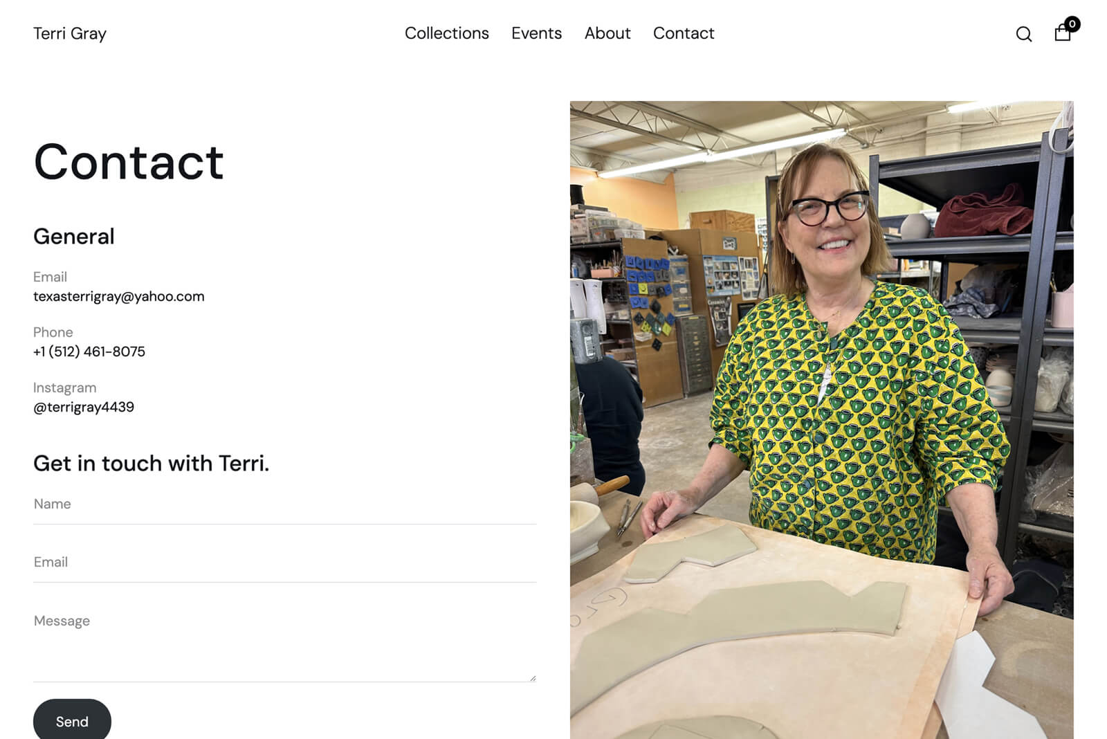 Austin Web Design: Artist eCommerce Webflow Store Project