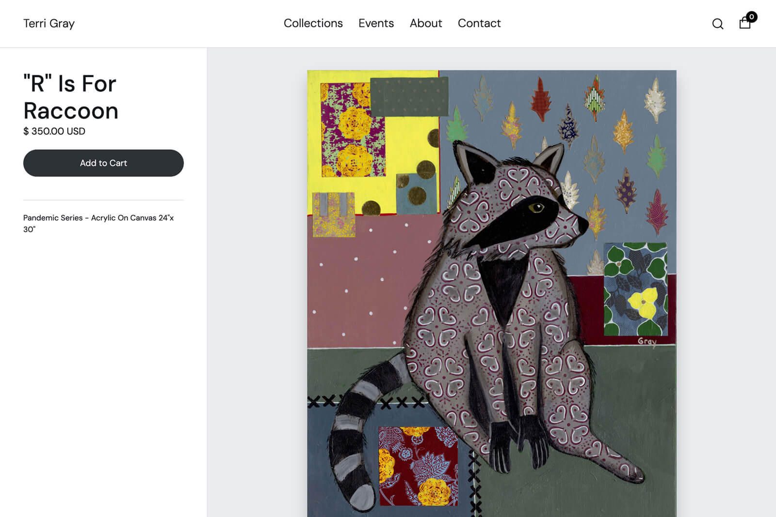 Austin Web Design: Artist eCommerce Webflow Store Project