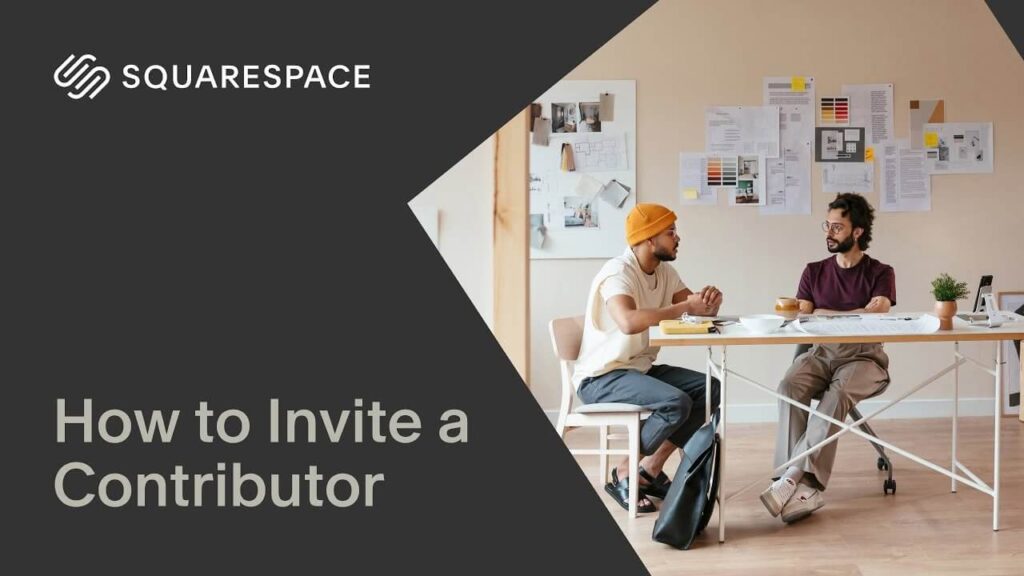 Invite a contributor on SquareSpace