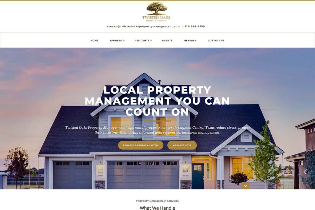 Central Texas service-area content implemented by Austin Web & Design in Webflow
